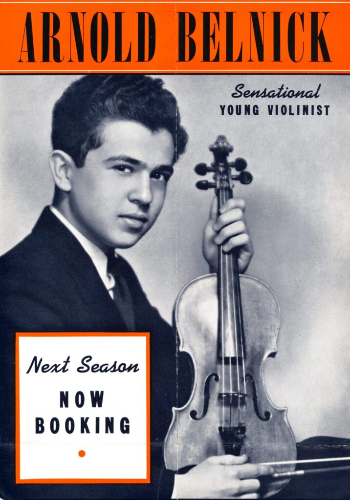 Arnold Belnick, Violinist