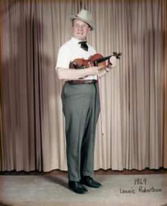 Lonnie Robertson Playing Violin in 1983