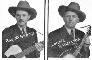 Roy MF George and Lonnie Robertson